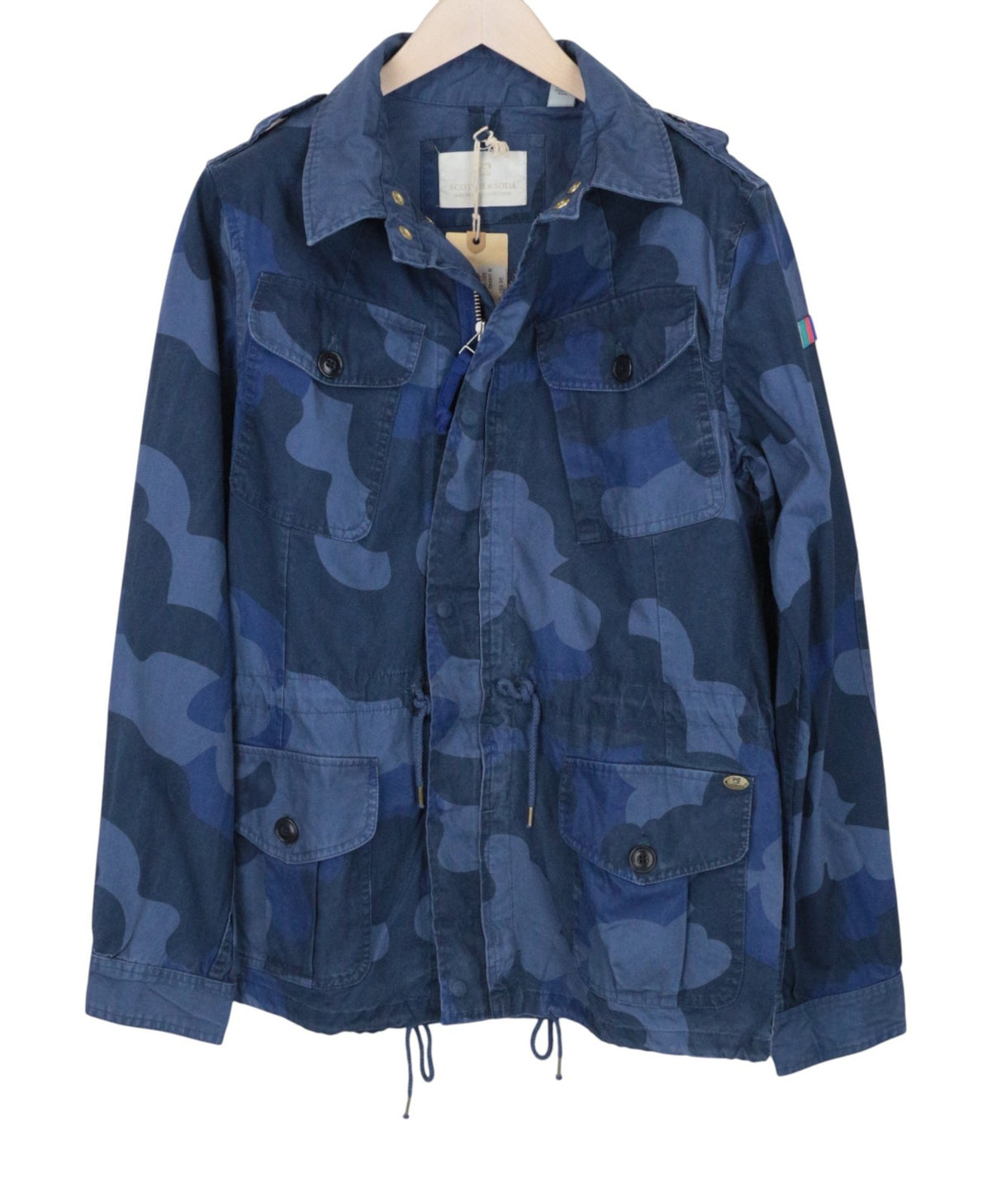 Blaue Baumwolljacke