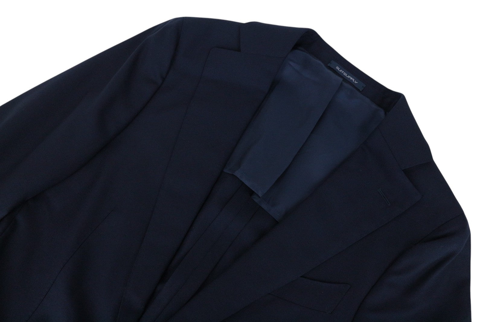 SUITSUPPLY La Spalla Men Suit UK36R Slim 2-Piece Blue Formal Pure Wool Classic