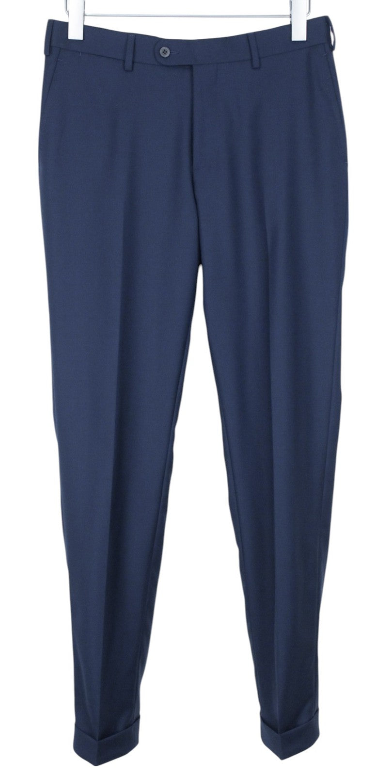 SUITSUPPLY La Spalla Men Suit UK34R Slim 2-Piece Blue Pure Wool Formal Perennial