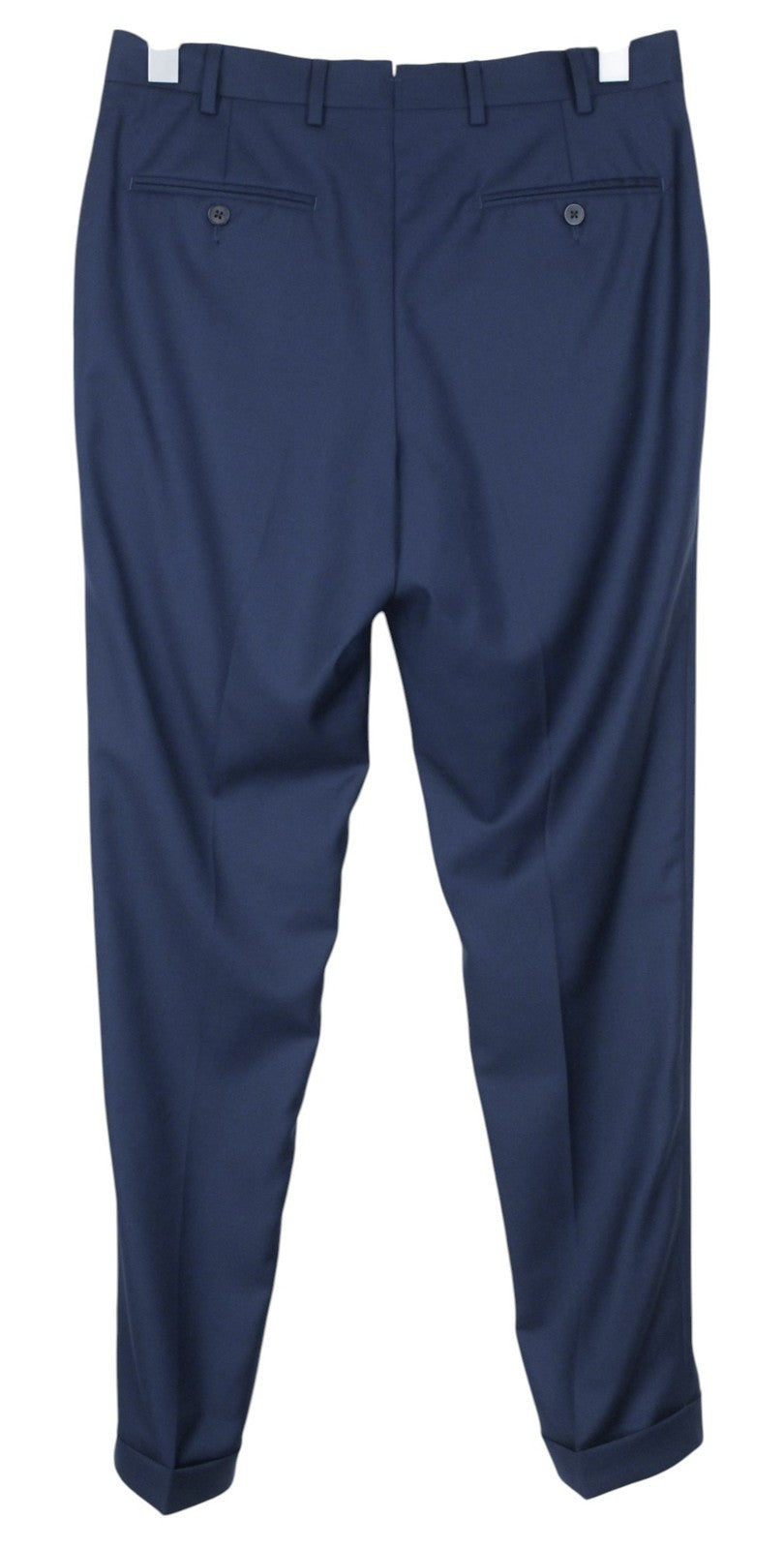 SUITSUPPLY La Spalla Men Suit UK34R Slim 2-Piece Blue Pure Wool Formal Perennial