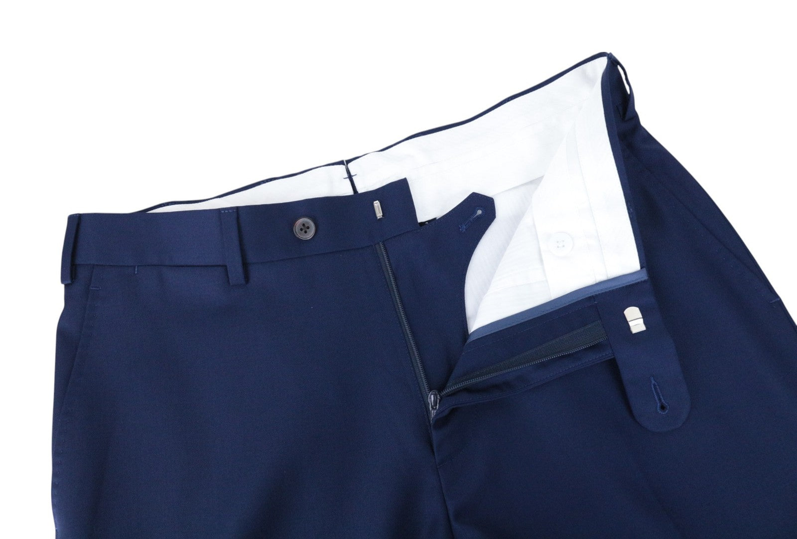 SUITSUPPLY La Spalla Men Suit UK34R Slim 2-Piece Blue Pure Wool Formal Perennial