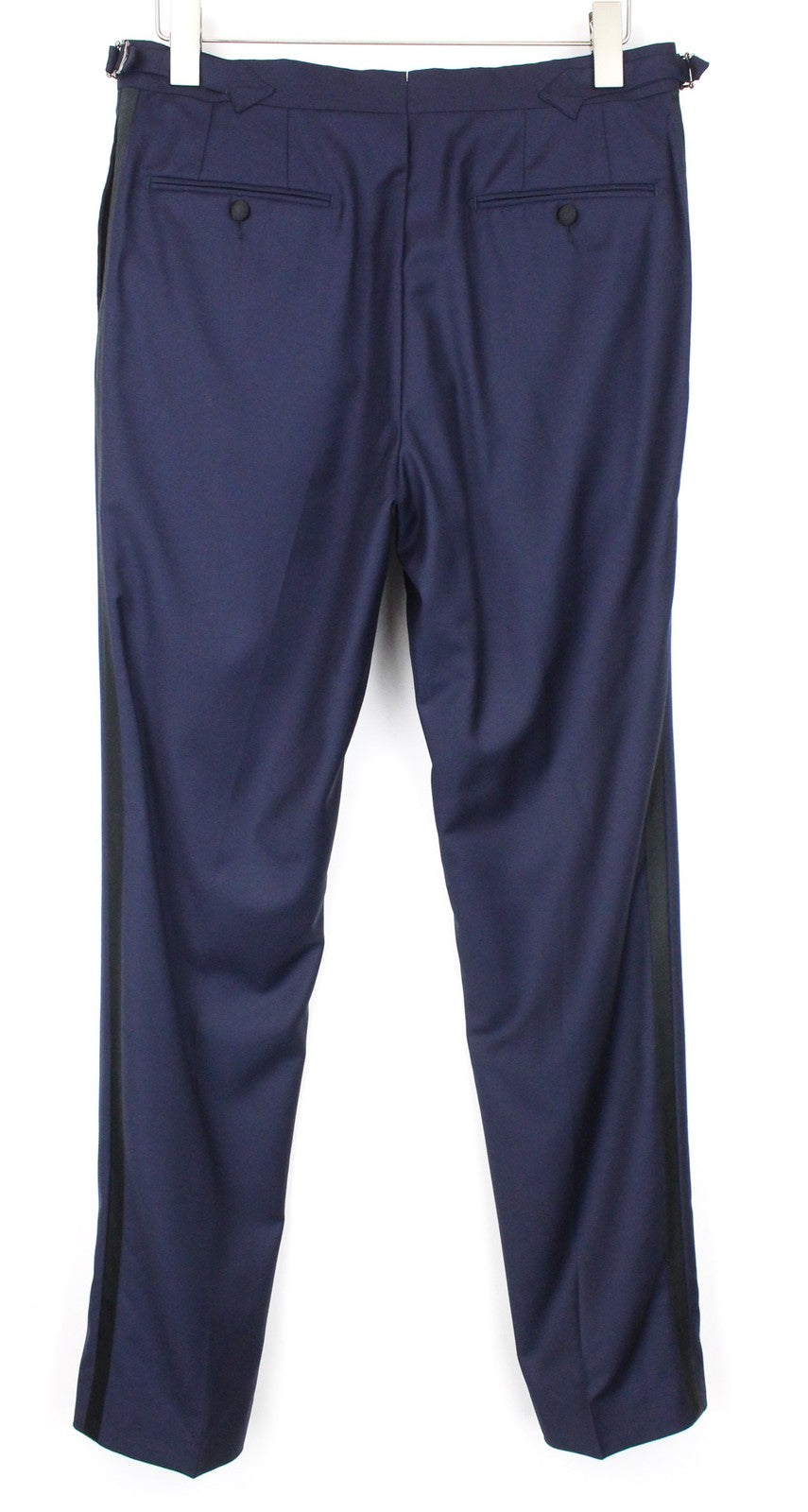 SUITSUPPLY Lazio Men Suit UK42R Tux Formal Slim 3-Piece Blue Pure Wool S130