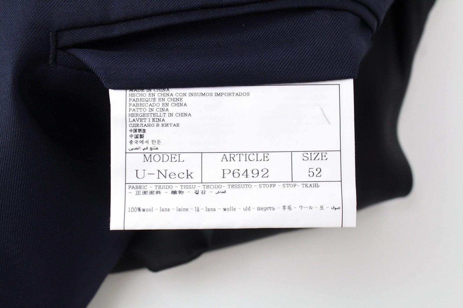 SUITSUPPLY Lazio Men Suit UK42R Tux Formal Slim 3-Piece Blue Pure Wool S130