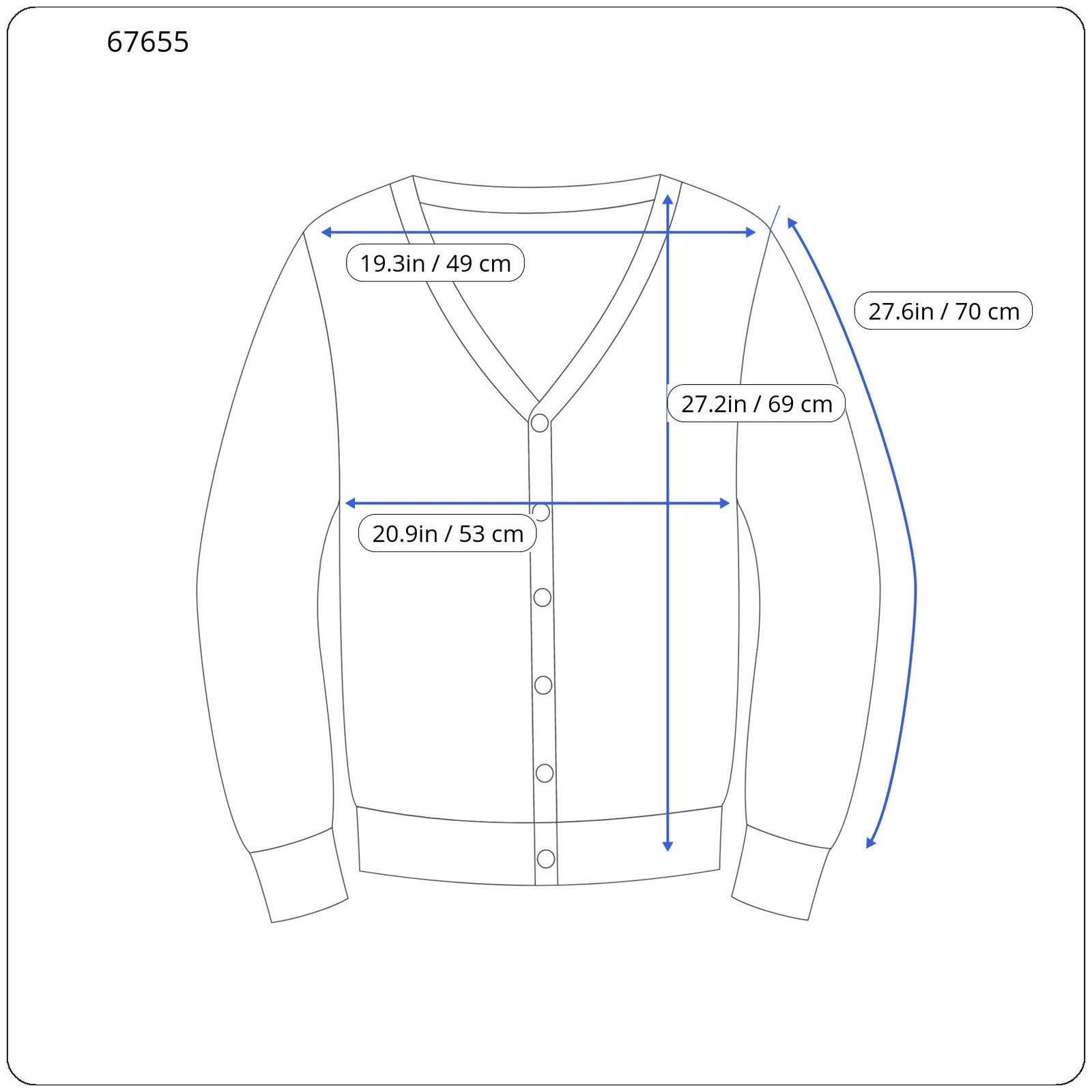 RICHMOND Men Cardigan IT50 L Bright Blue Tight-Knitted Sweater Pure Virgin Wool