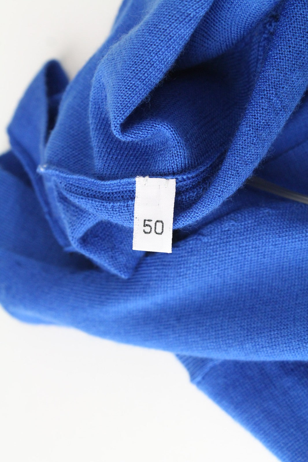 RICHMOND Men Cardigan IT50 L Bright Blue Tight-Knitted Sweater Pure Virgin Wool