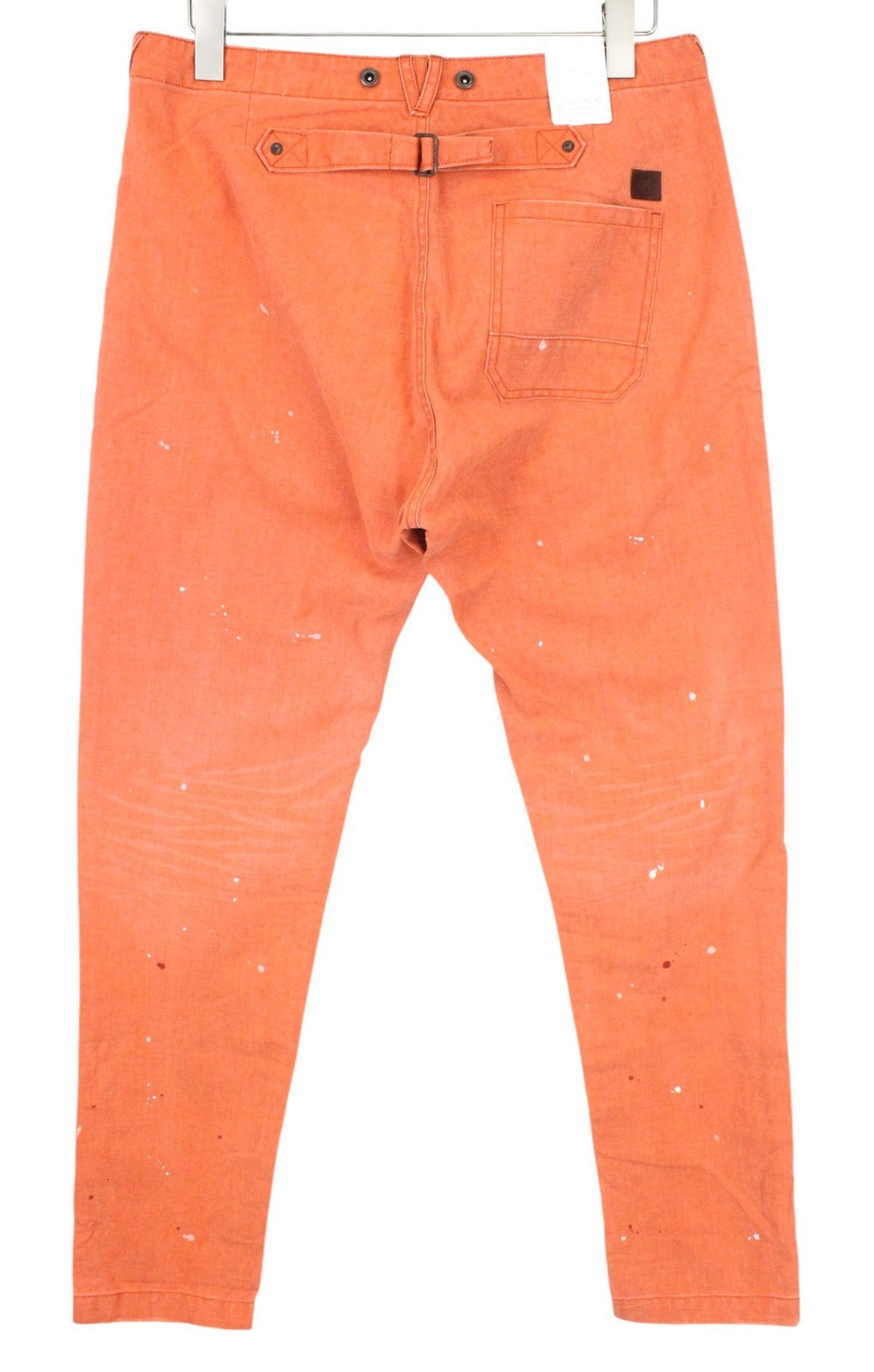 SCOTCH & SODA Baker Men Trousers W31/L32 Loose Taper Coral Chino Non-Stretch