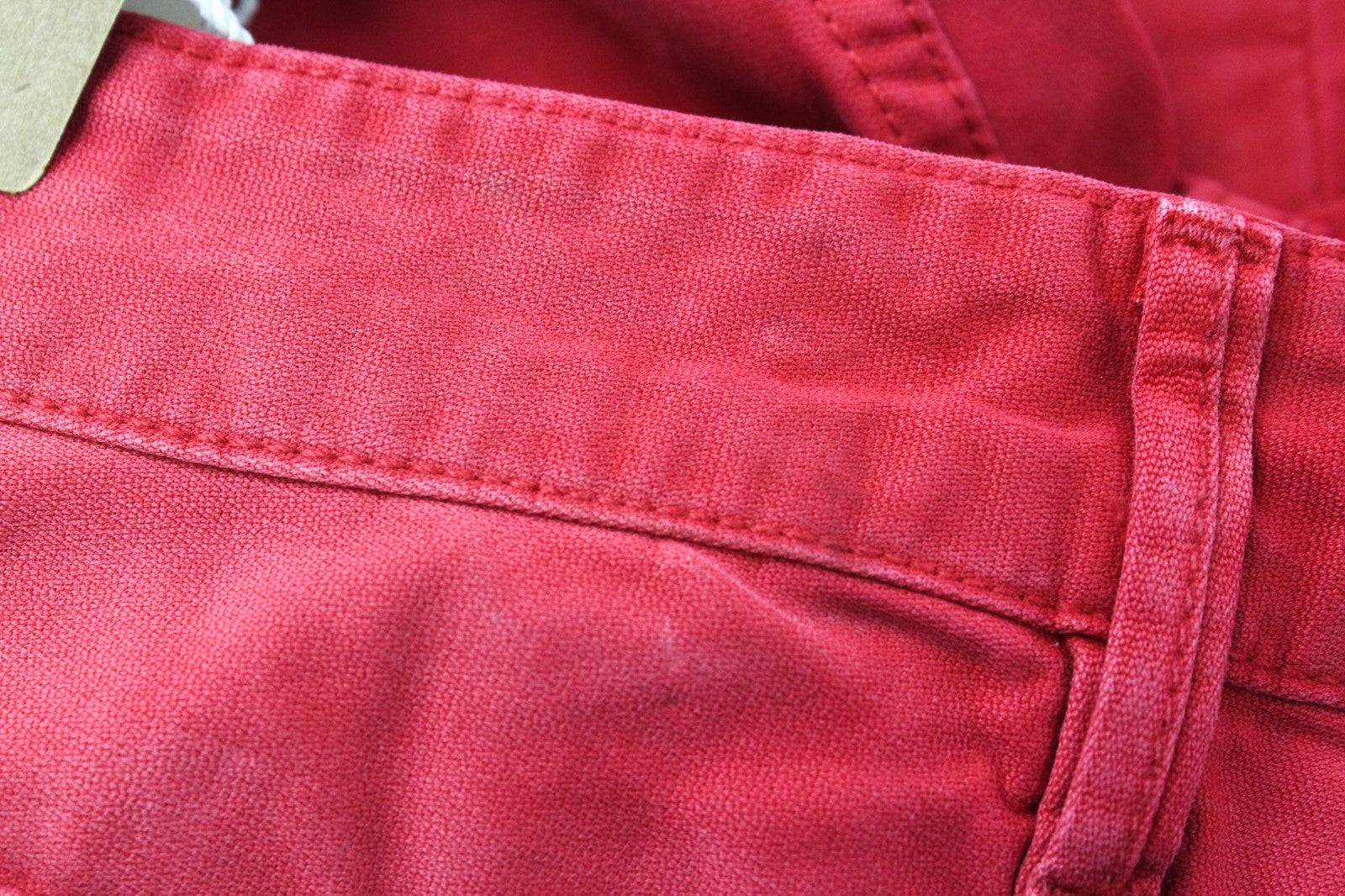 SCOTCH & SODA Raze Men Trousers W28/L32 Slouch Slim Red Dyed Non-Stretch Chino