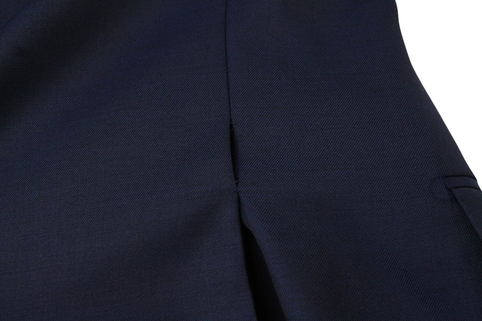 SUITSUPPLY Napoli Men Suit UK44R 2-Piece Melange Navy Pure Wool S110 Formal