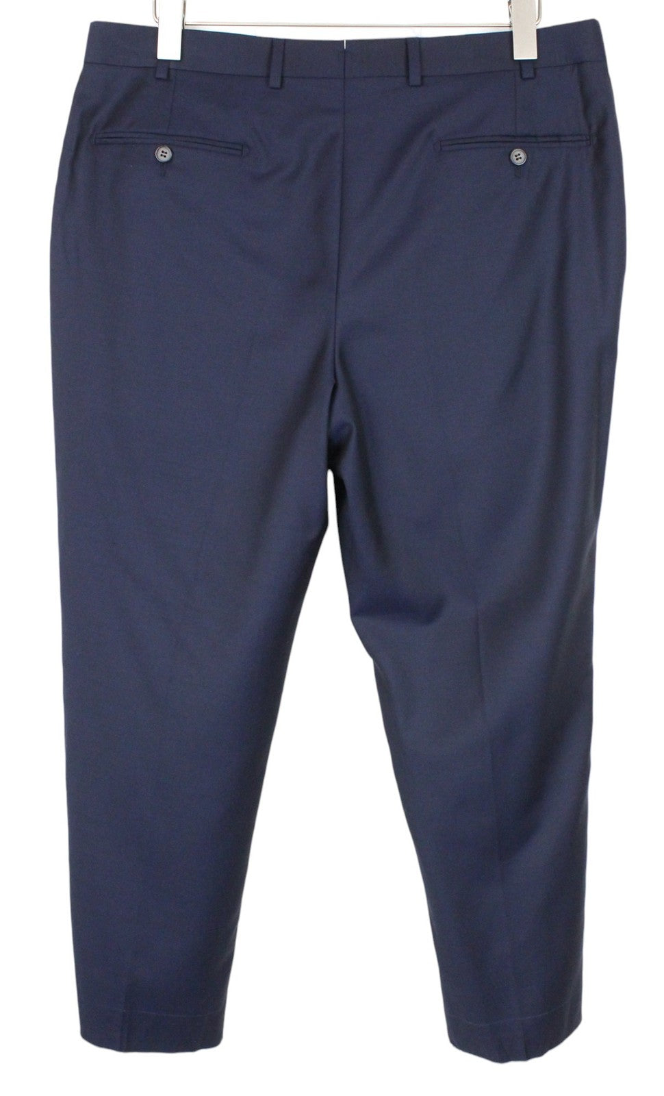 SUITSUPPLY Napoli Men Suit UK44R 2-Piece Melange Navy Pure Wool S110 Formal