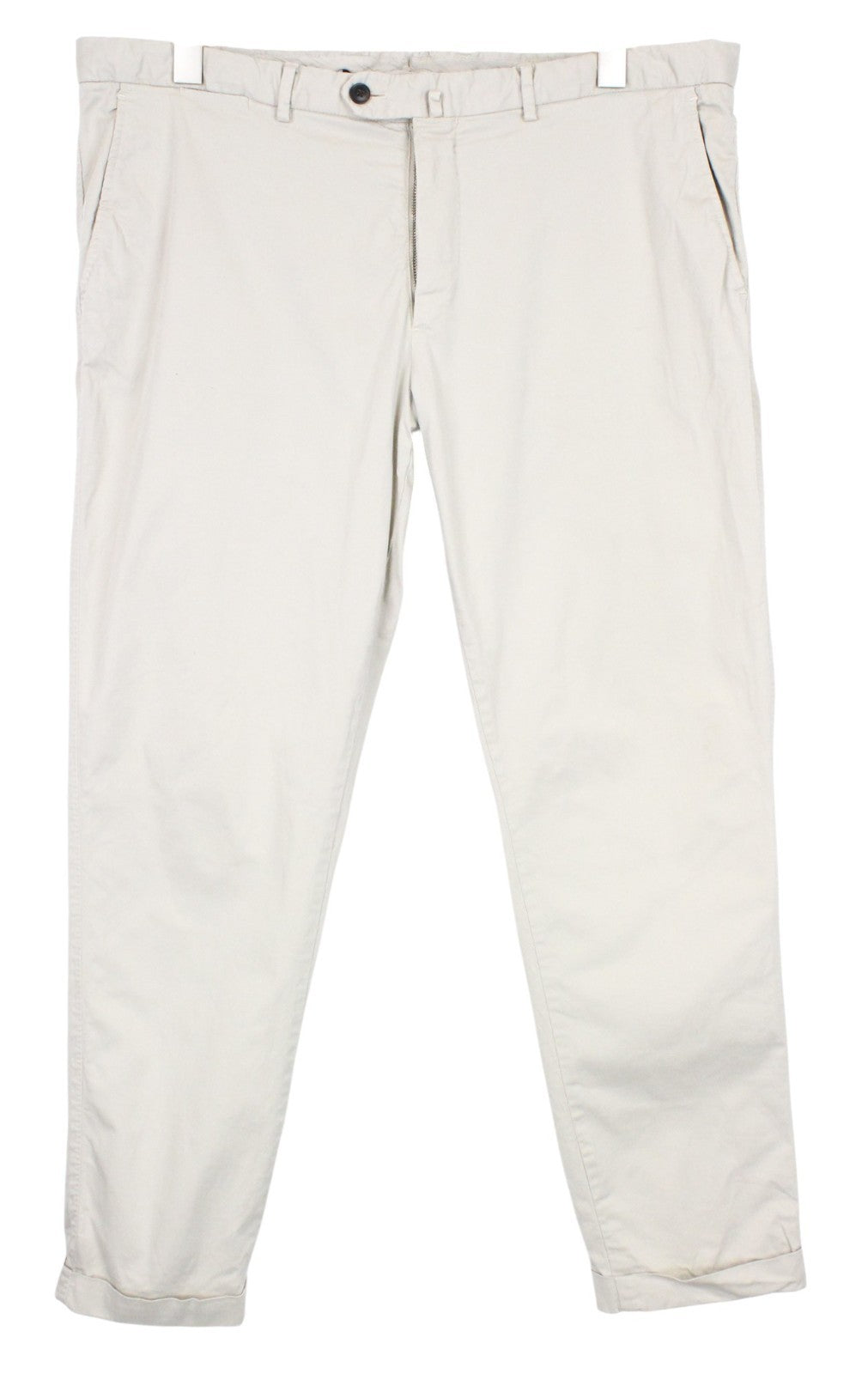 SUITSUPPLY Men Trousers ~W40/L29 Slim Beige Cotton Stretch Chino Classic