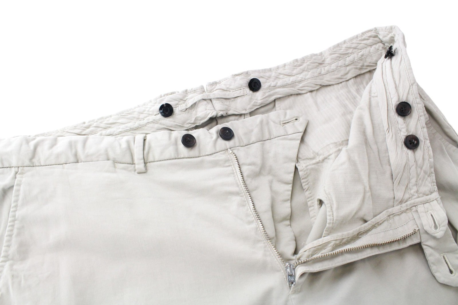 SUITSUPPLY Men Trousers ~W40/L29 Slim Beige Cotton Stretch Chino Classic
