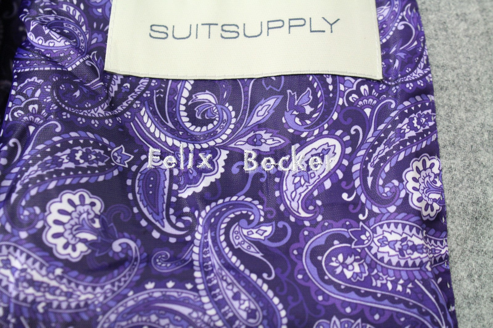 SUITSUPPLY La Spalla Men Suit UK38R Classic Single-Breasted Wool Grey 2 Piece