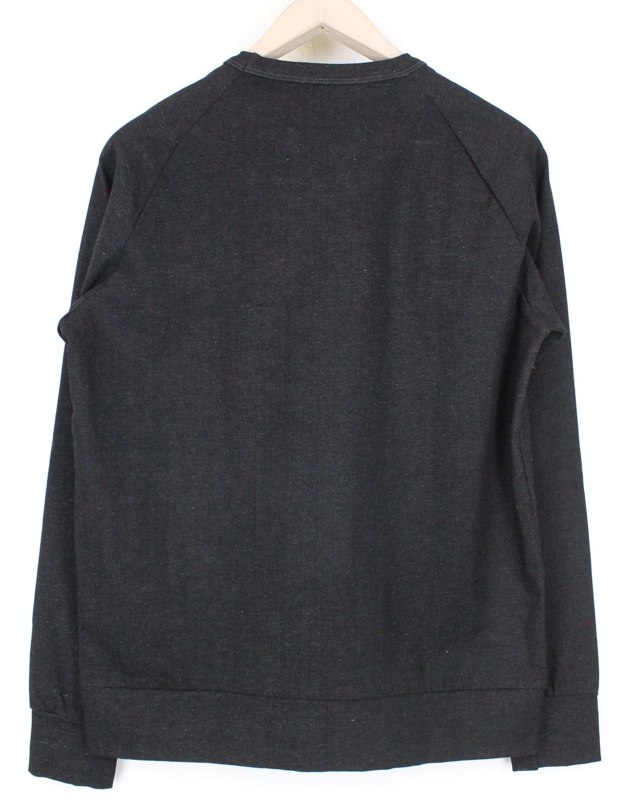 REPLAY Men Sweatshirt M Grey Cotton Blend Long Sleeved Pouch Pocket Pull On