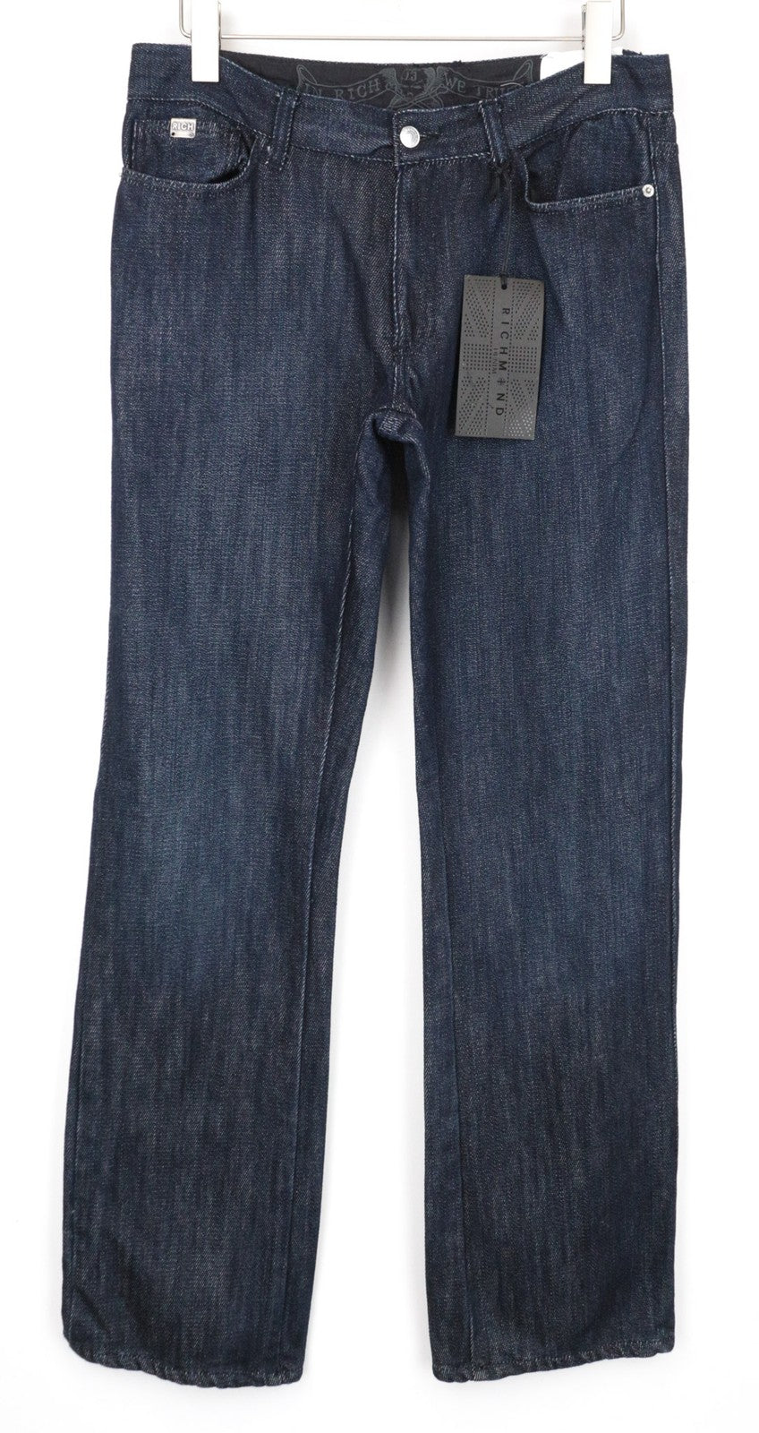 RICHMOND Men Jeans W32 Regular Fit Pure Cotton Blue Denim 5-Pocket Casual