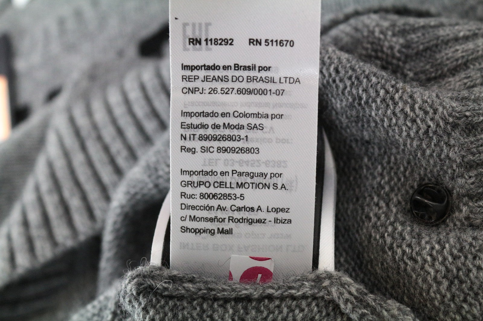REPLAY Women Jumper S Grey Relaxed Sweater Knit Crew Neck Melange Wool Blend