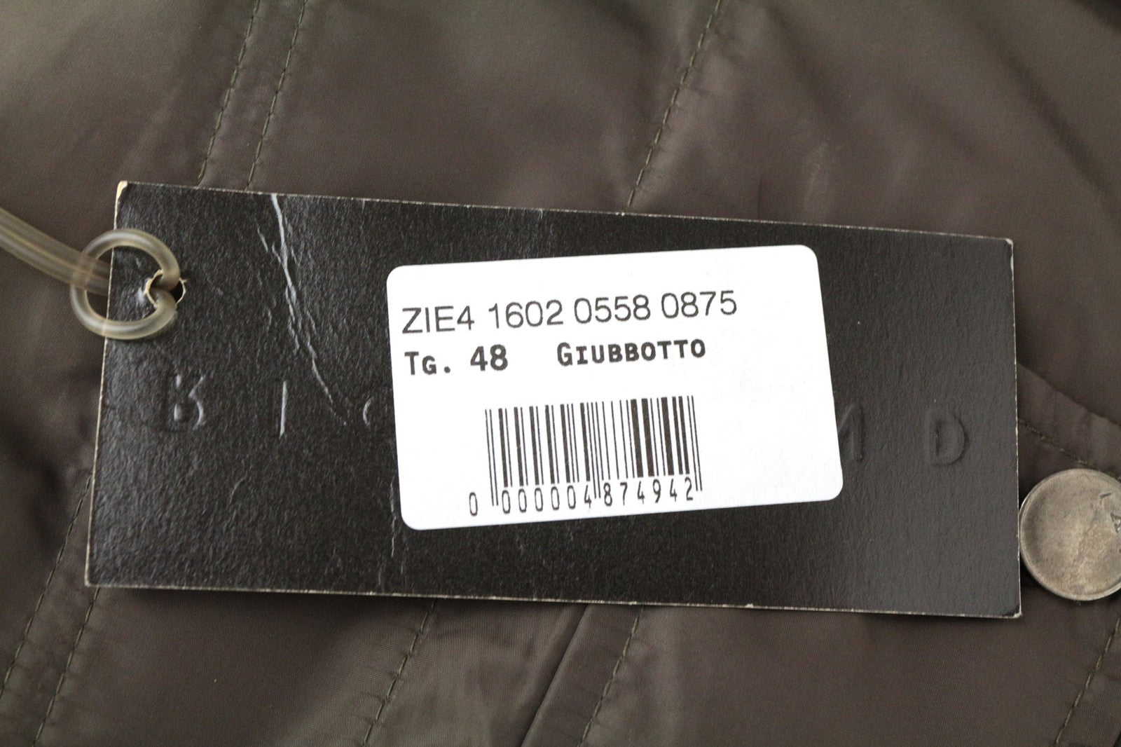 RICHMOND Men Jacket IT48 Mid-Brown Designer Lined Zip-Fly High Neck High Neck