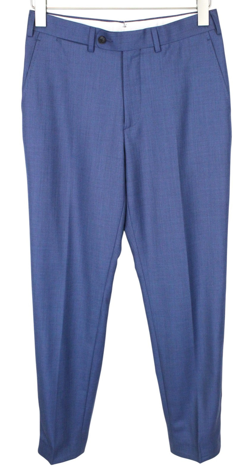 SUITSUPPLY Lazio La Spalla Men Suit UK34R Blue Pure Wool Super 150s Slim 3 Piece
