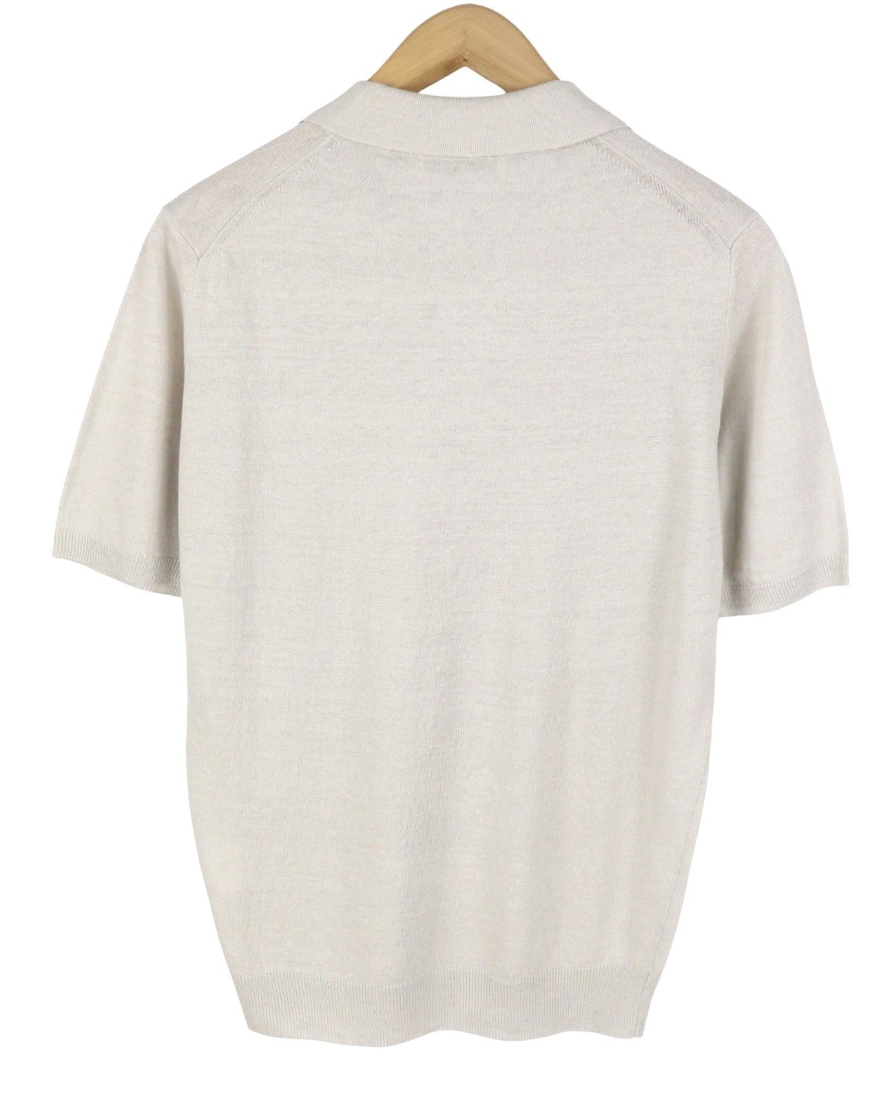 FILIPPO DE LAURENTIIS Polo Skipper Men Polos IT48 S Beige Melange Linen Blend