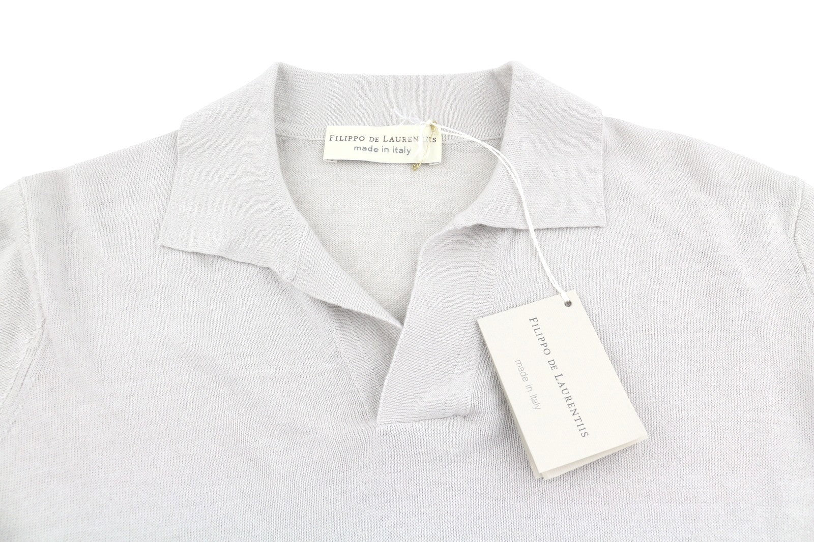FILIPPO DE LAURENTIIS Polo Skipper Men Polos IT48 S Beige Melange Linen Blend