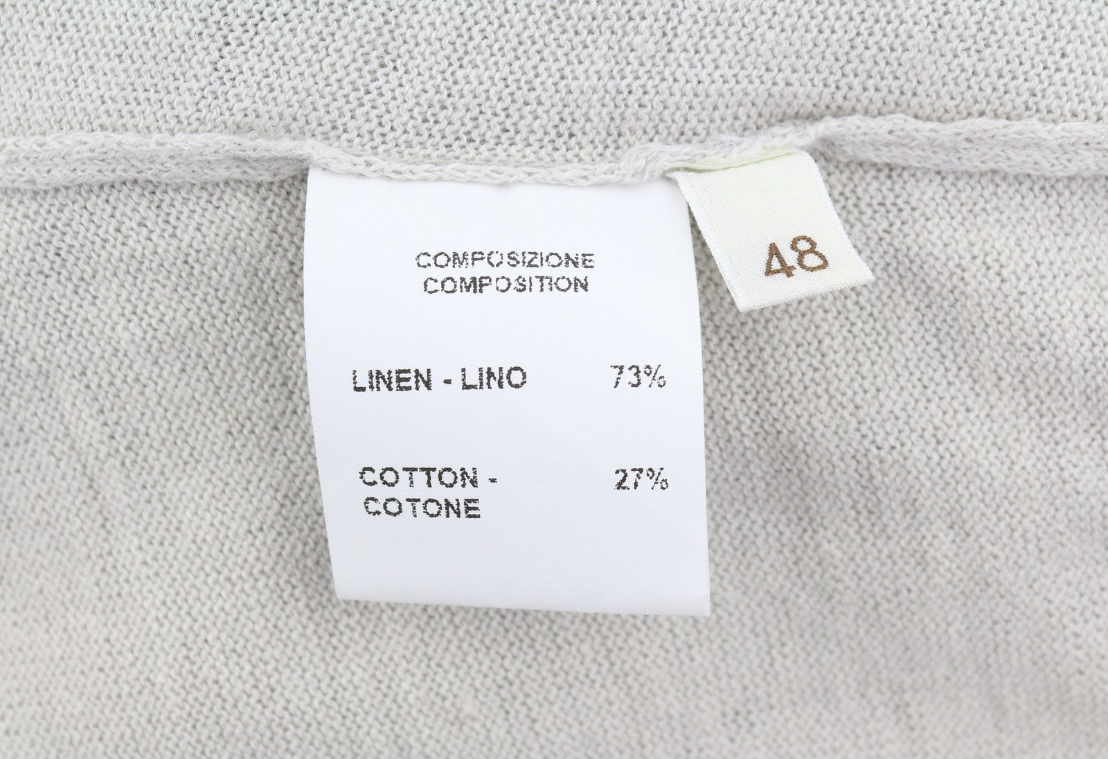 FILIPPO DE LAURENTIIS Polo Skipper Men Polos IT48 S Beige Melange Linen Blend
