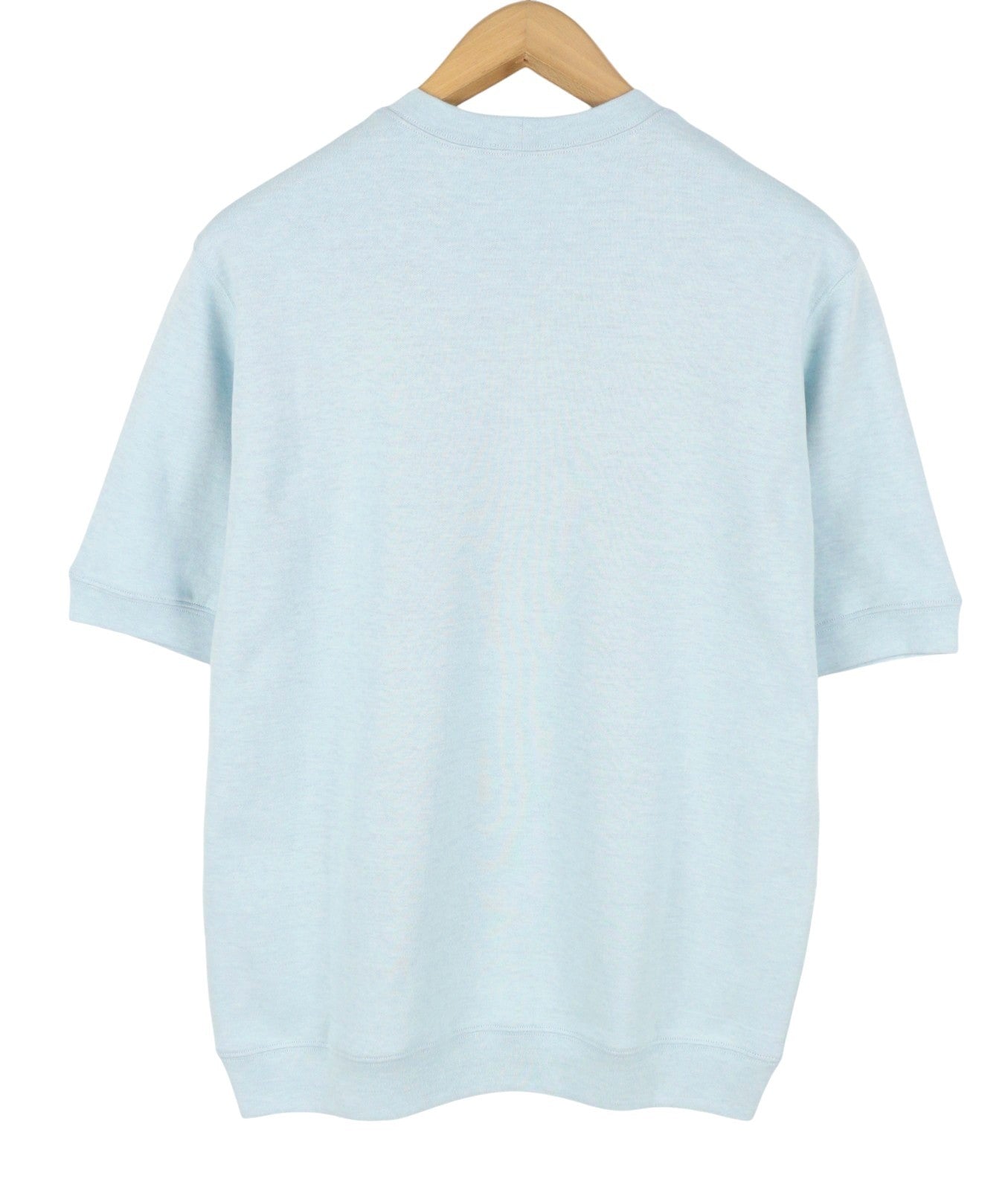 FILIPPO DE LAURENTIIS Men Sweatshirt IT50 M Blue Melange Crew Neck Short Sleeve