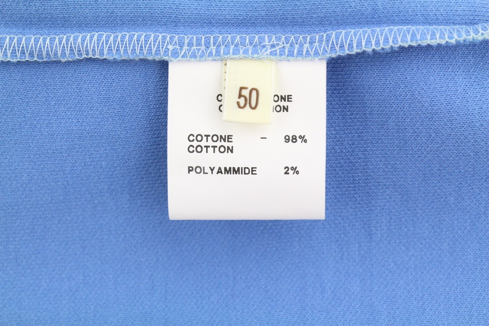 FILIPPO DE LAURENTIIS Men Sweatshirt IT50 M Blue Melange Crew Neck Short Sleeve
