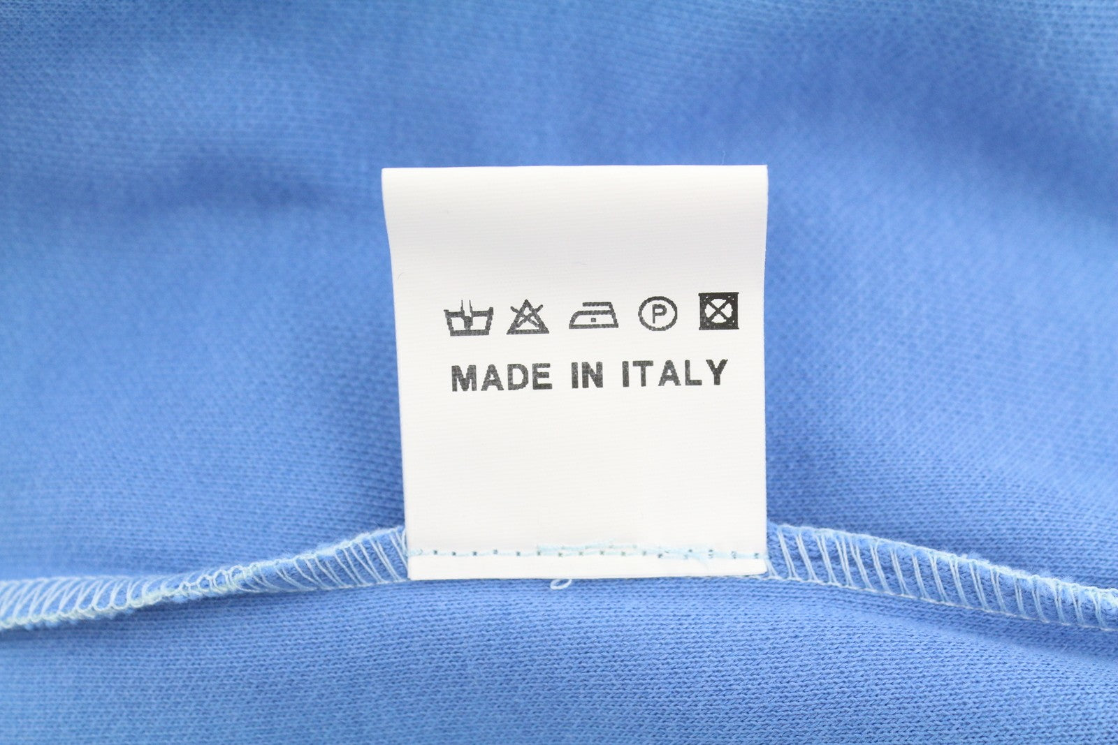 FILIPPO DE LAURENTIIS Men Sweatshirt IT50 M Blue Melange Crew Neck Short Sleeve