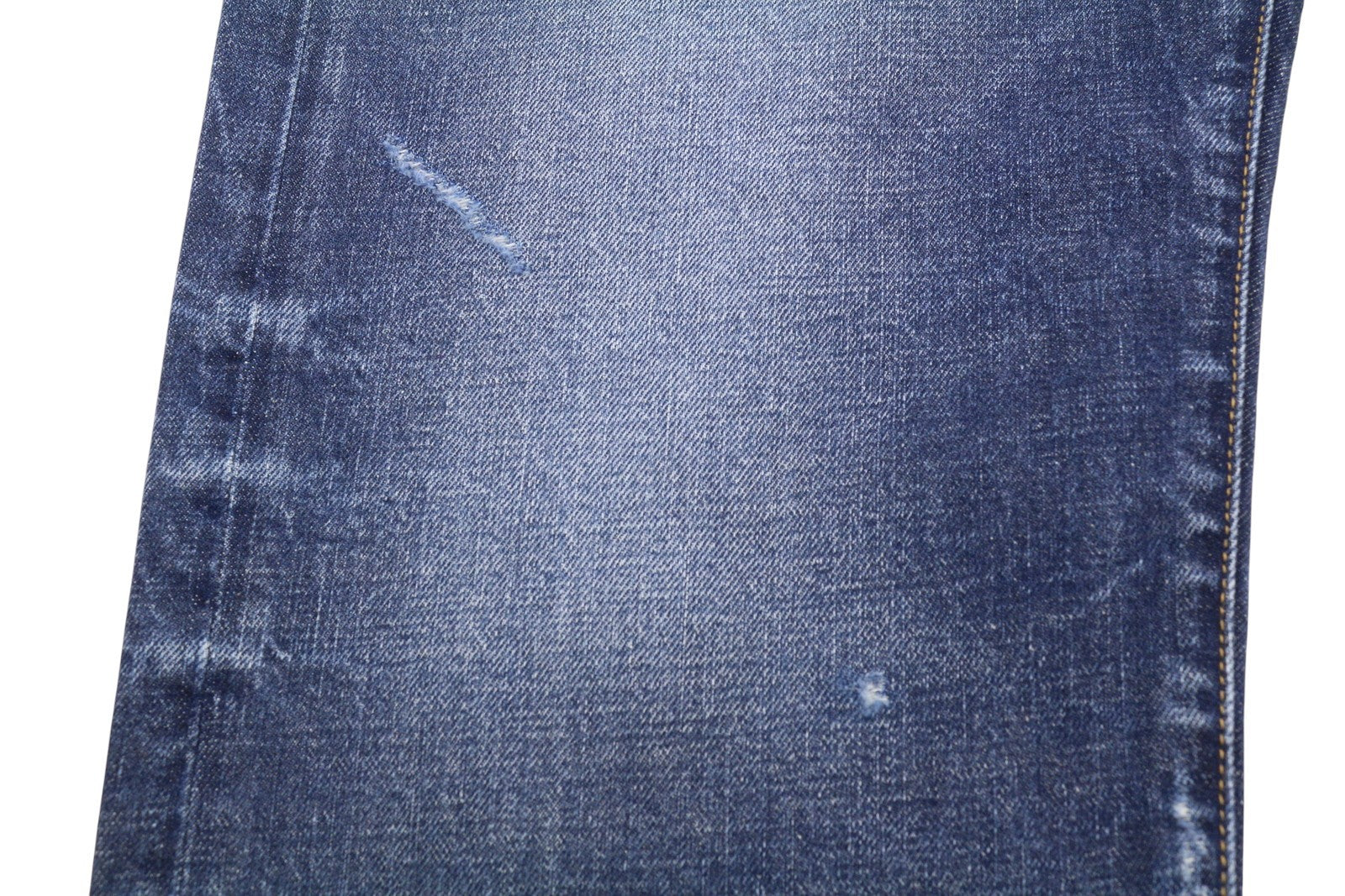 R13 Boyfriend Women Jeans 27 Bowery Indigo Whiskers Faded Cropped Blue PF26