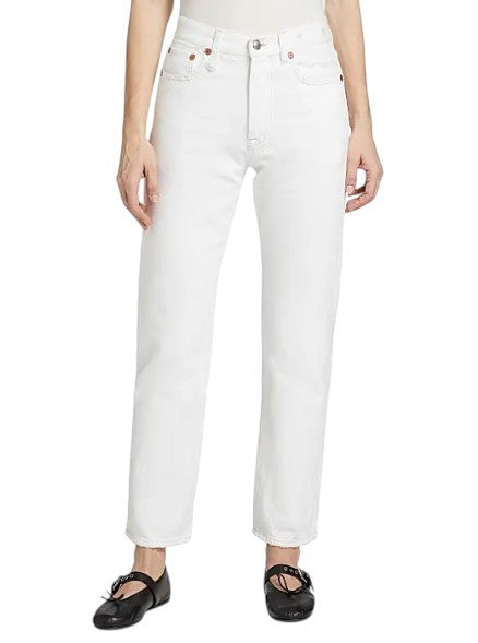 R13 Boyfriend Women Jeans 26 Aerin White High Rise Straight Cropped SS26