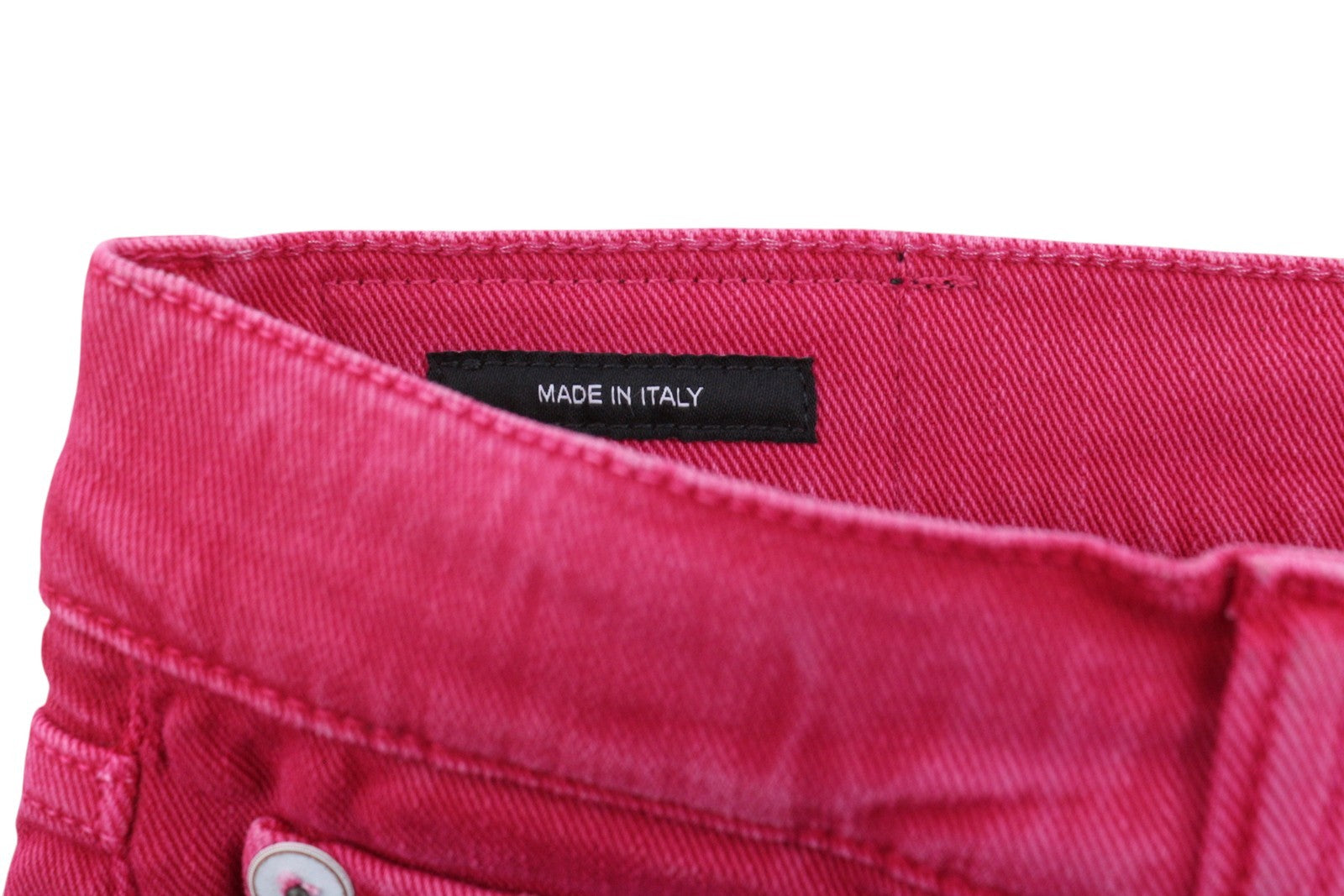R13 Romeo Women Jeans 30 Fuchsia Stretch Cropped Slim Fit SS26 RRP735