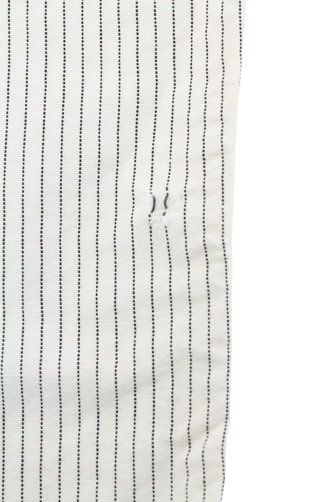 R13 X-BF Women Trousers 30 White With Black Mini Stripe Linen Blend SS26 RRP785