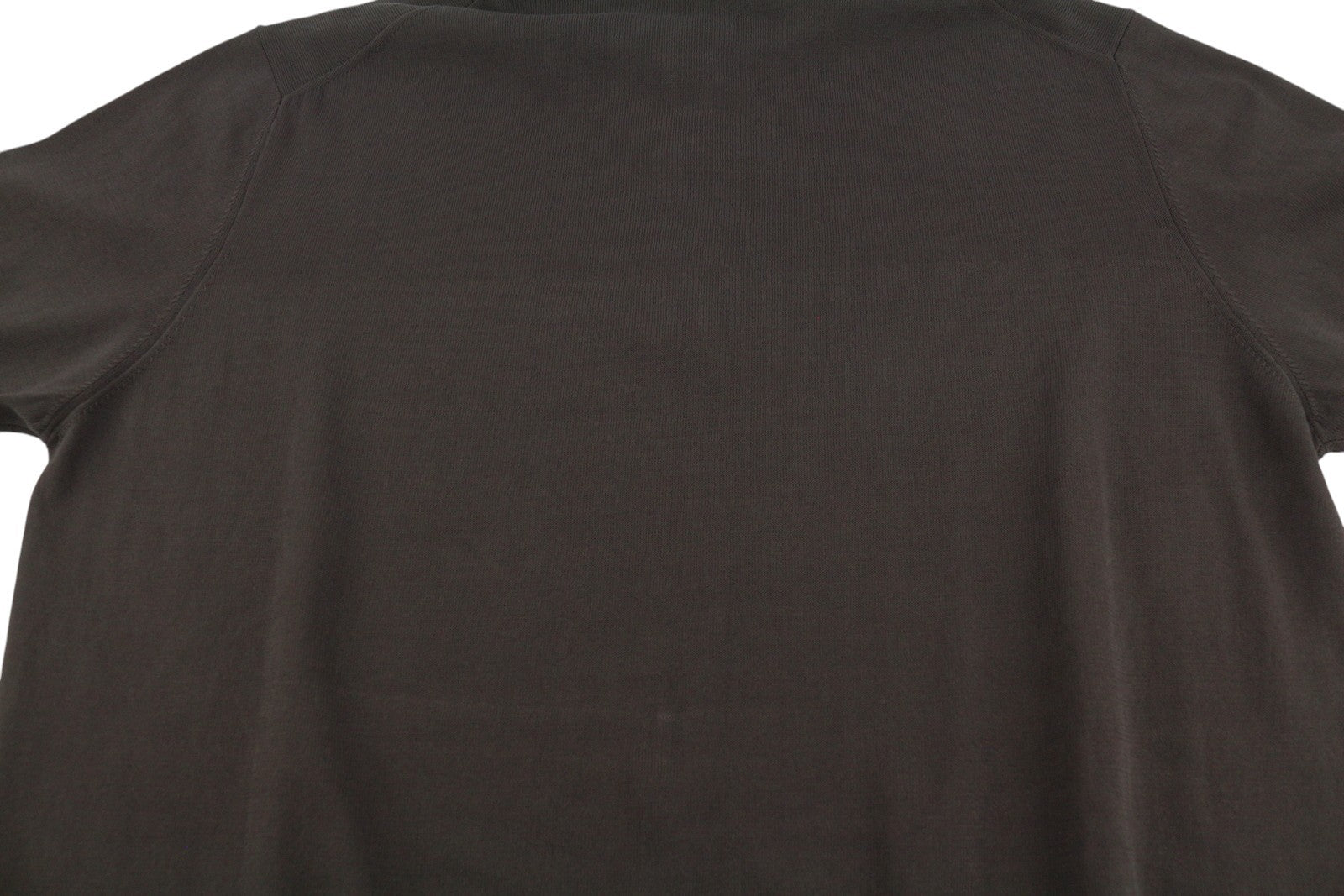 FILIPPO DE LAURENTIIS Men Polos IT52 L Brown Cotton Knit Short Sleeve