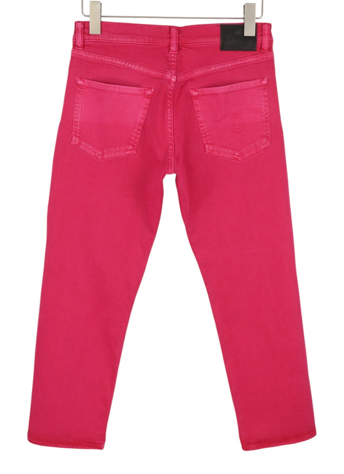 R13 Romeo Women Jeans 27 Fuchsia Stretch Cropped Slim Fit SS26 RRP735