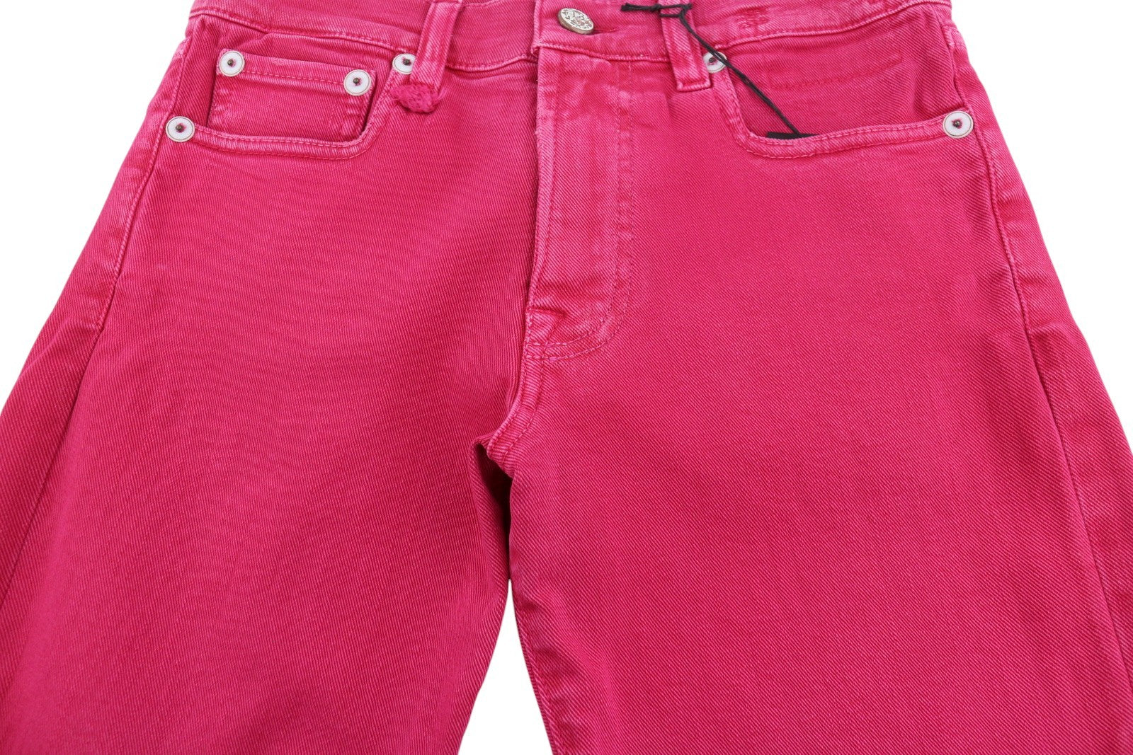 R13 Romeo Women Jeans 24 Fuchsia Stretch Cropped Slim Fit SS26 RRP735