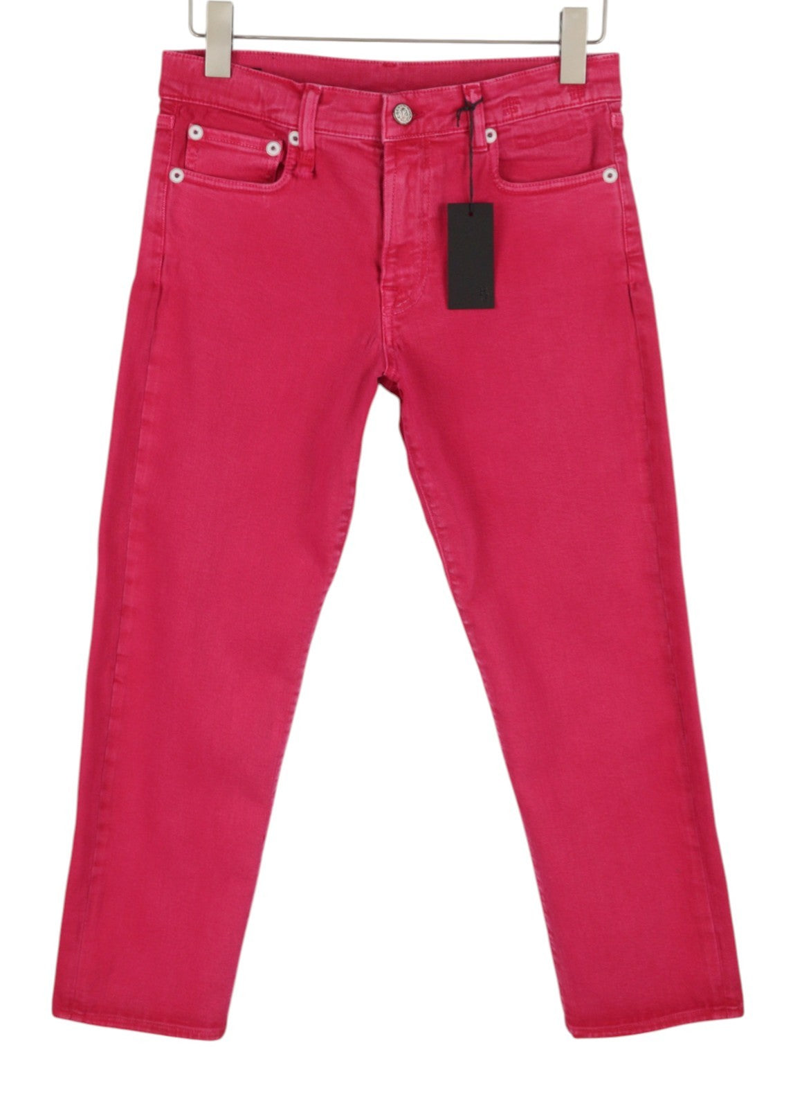 R13 Romeo Women Jeans 24 Fuchsia Stretch Cropped Slim Fit SS26 RRP735