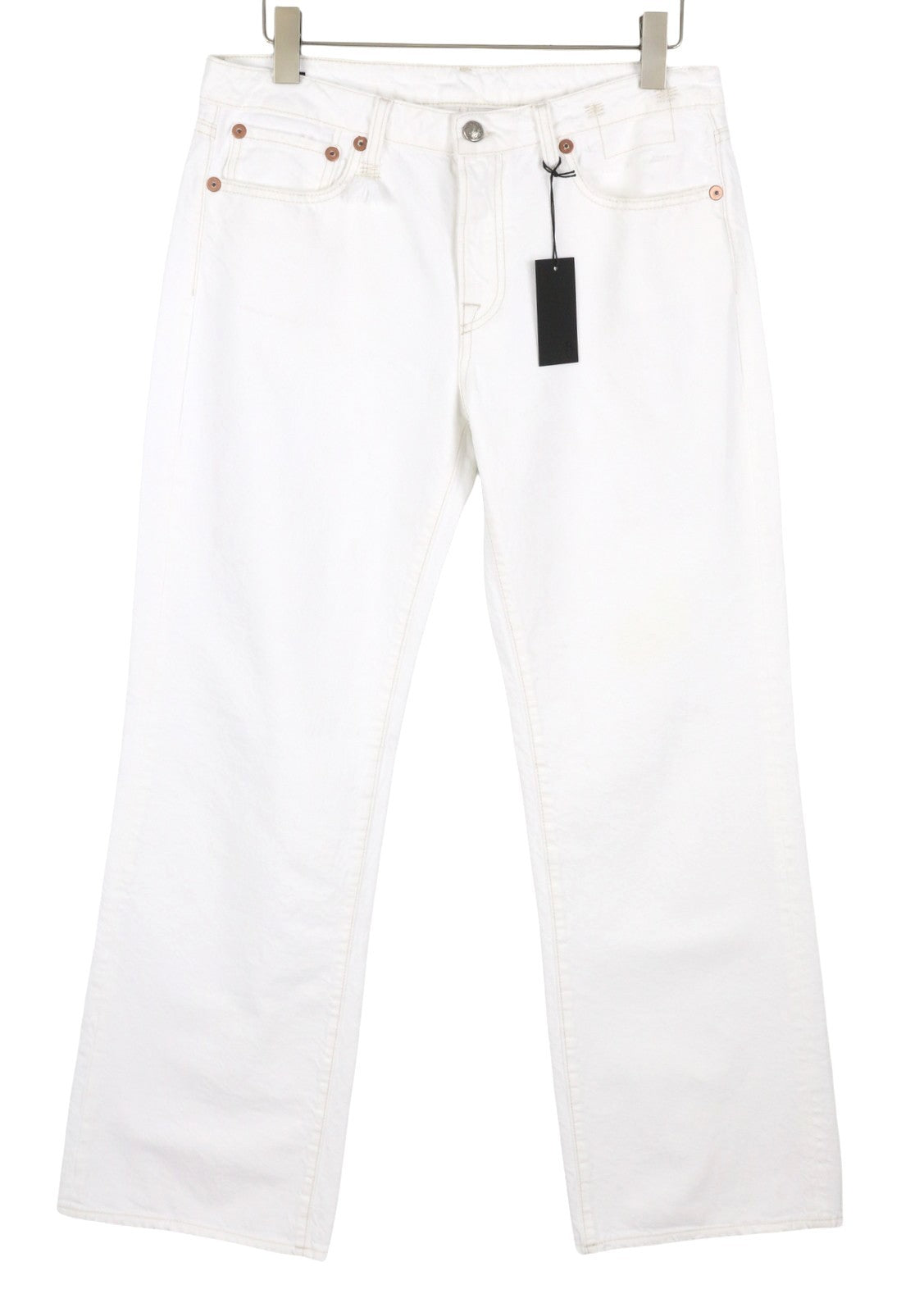 R13 Effie Women Jeans 30 Aerin White Straight Fit Zip Fly SS26