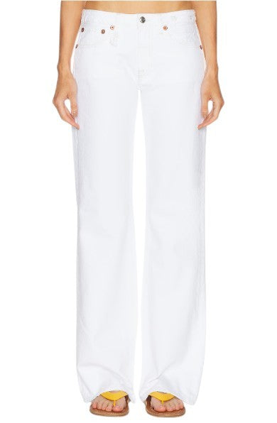 R13 Effie Women Jeans 26 Aerin White Straight Fit Zip Fly SS26