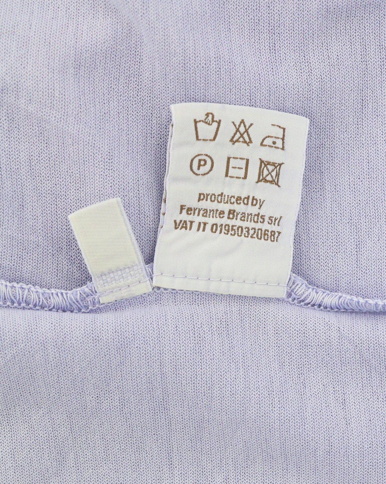 FILIPPO DE LAURENTIIS Men Polos IT48 S Purple Cotton Short Sleeved