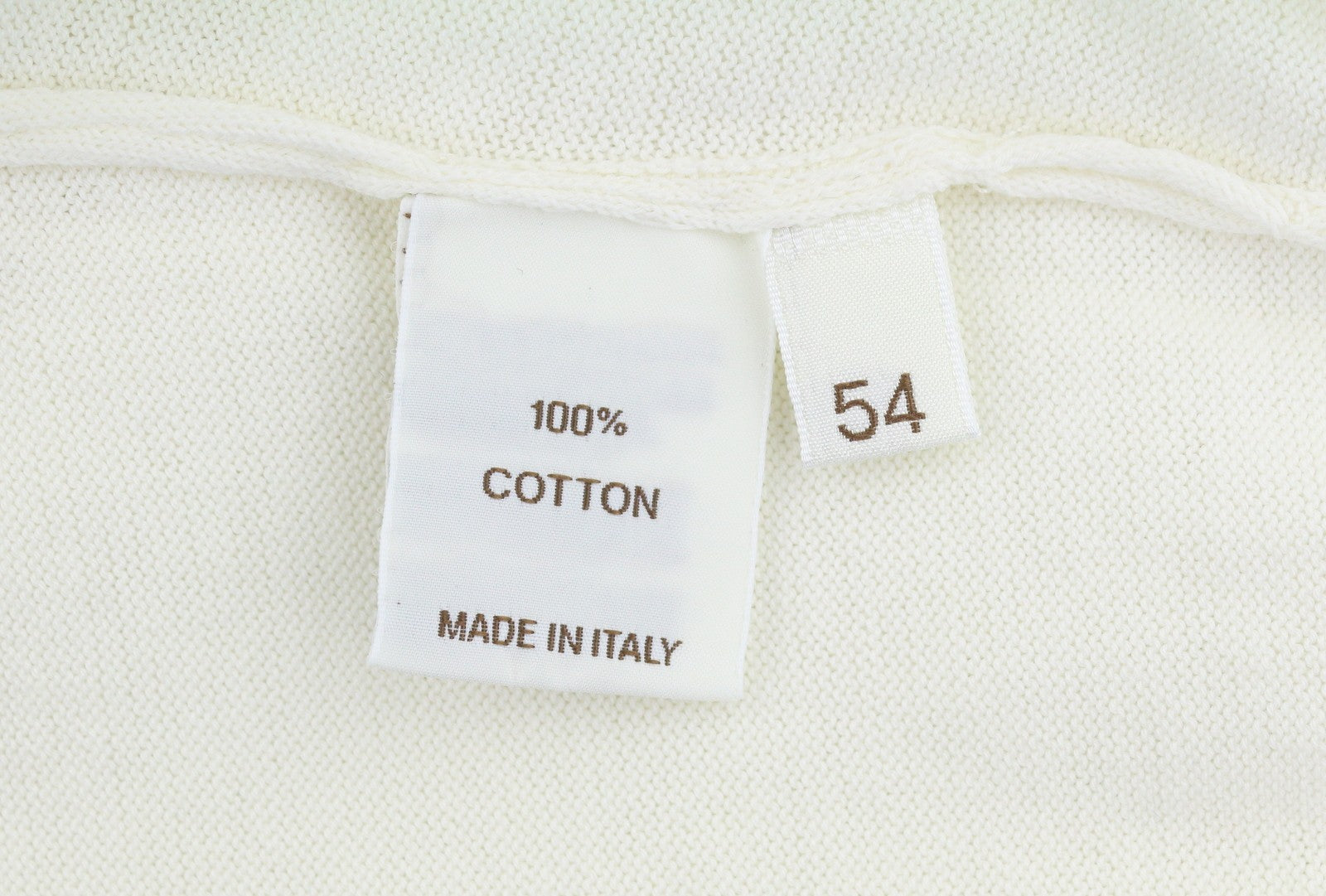 FILIPPO DE LAURENTIIS Men Polos IT54 XL White Cotton Knit Short Sleeve