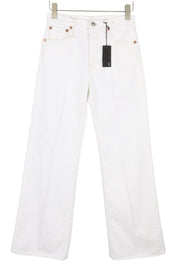 R13 Charlotte Women Jeans 26 Aerin White Flared Fit Zip Fly SS26