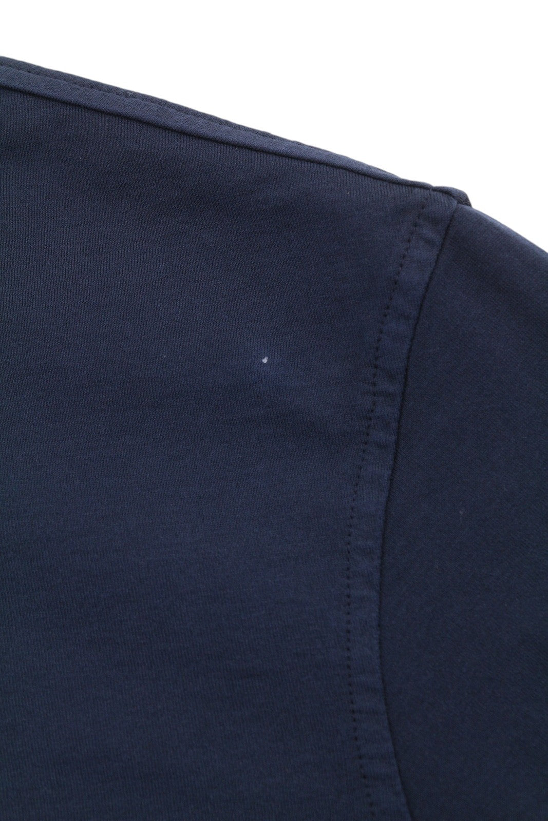 FILIPPO DE LAURENTIIS Men Shirt IT48 S Dark Blue Cotton Tricot Cutaway Collar