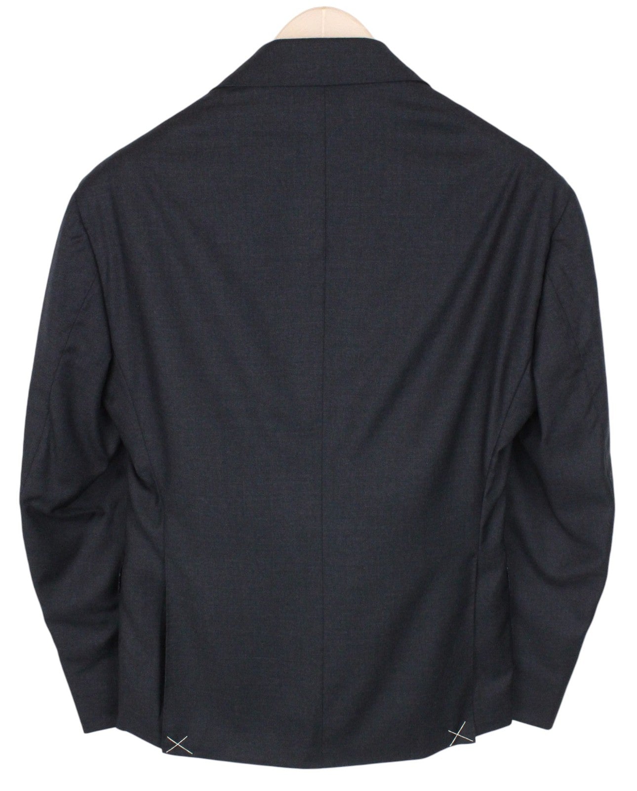 SUITSUPPLY La Spalla Men Suit UK38S Dark Grey Pure Wool Classic Lined 2 Piece