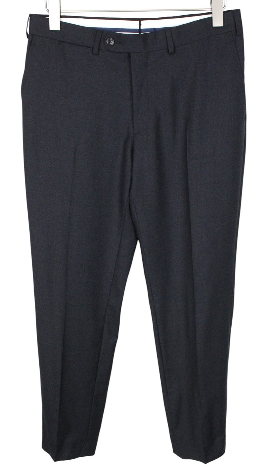 SUITSUPPLY La Spalla Men Suit UK38S Dark Grey Pure Wool Classic Lined 2 Piece