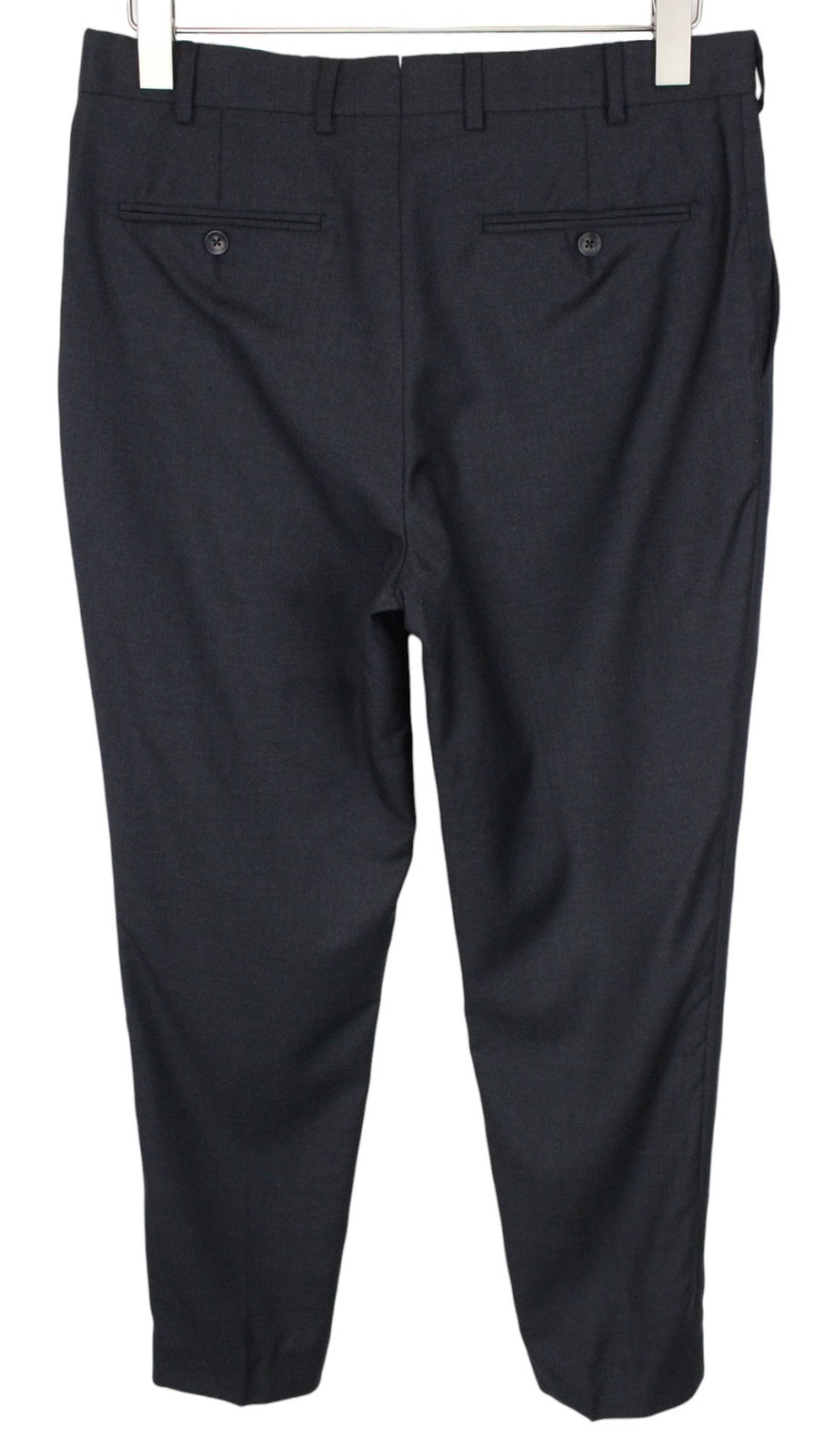 SUITSUPPLY La Spalla Men Suit UK38S Dark Grey Pure Wool Classic Lined 2 Piece