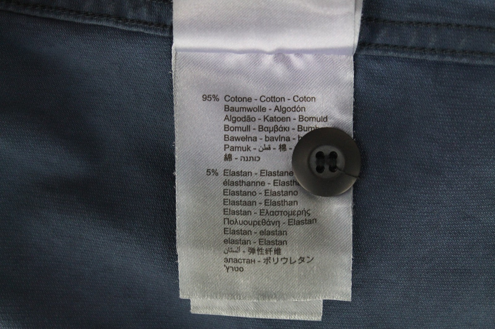 REPLAY Men Jacket XS Blue Cotton Stretch Lightweight Unlined