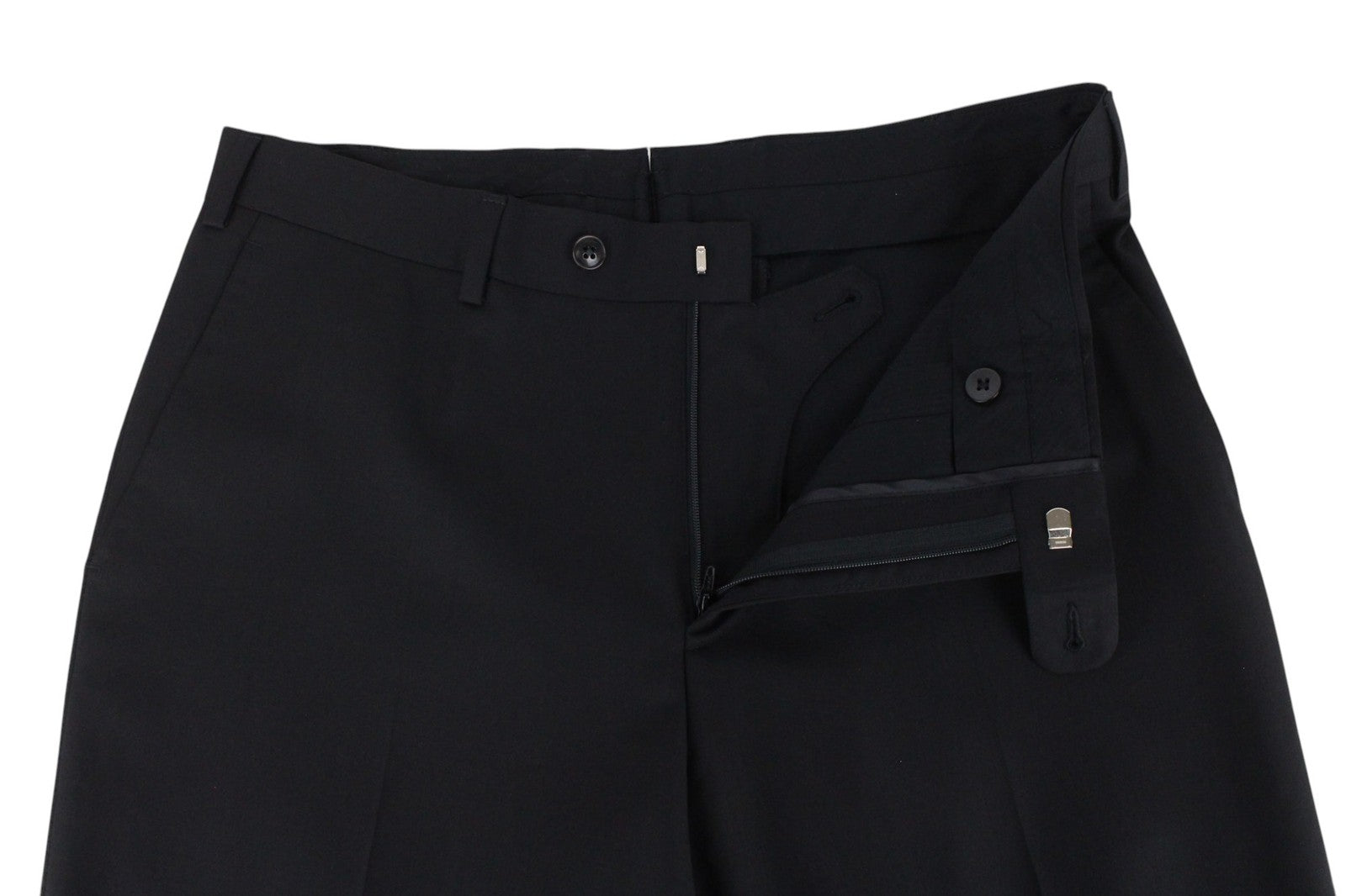 SUITSUPPLY La Spalla Men Suit UK38R Single-Breasted Lined Wool Black 2 Piece