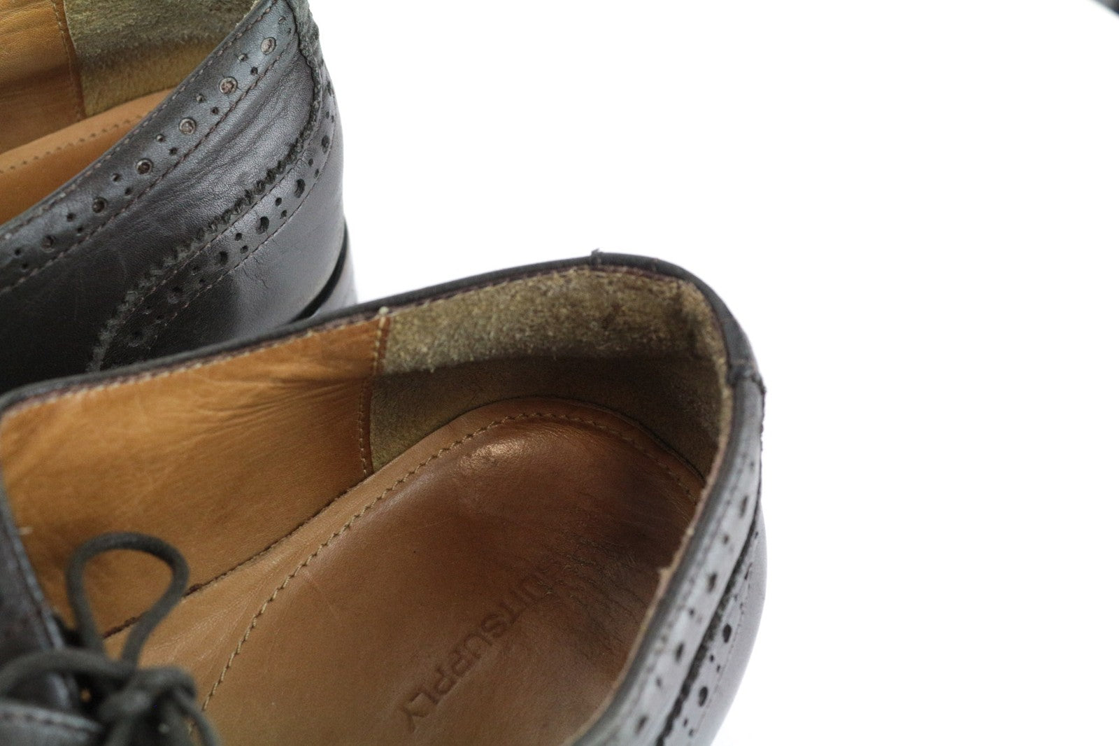 SUITSUPPLY Men Casual Shoes EU43 Brown Dark Brown Classic Formal Laced