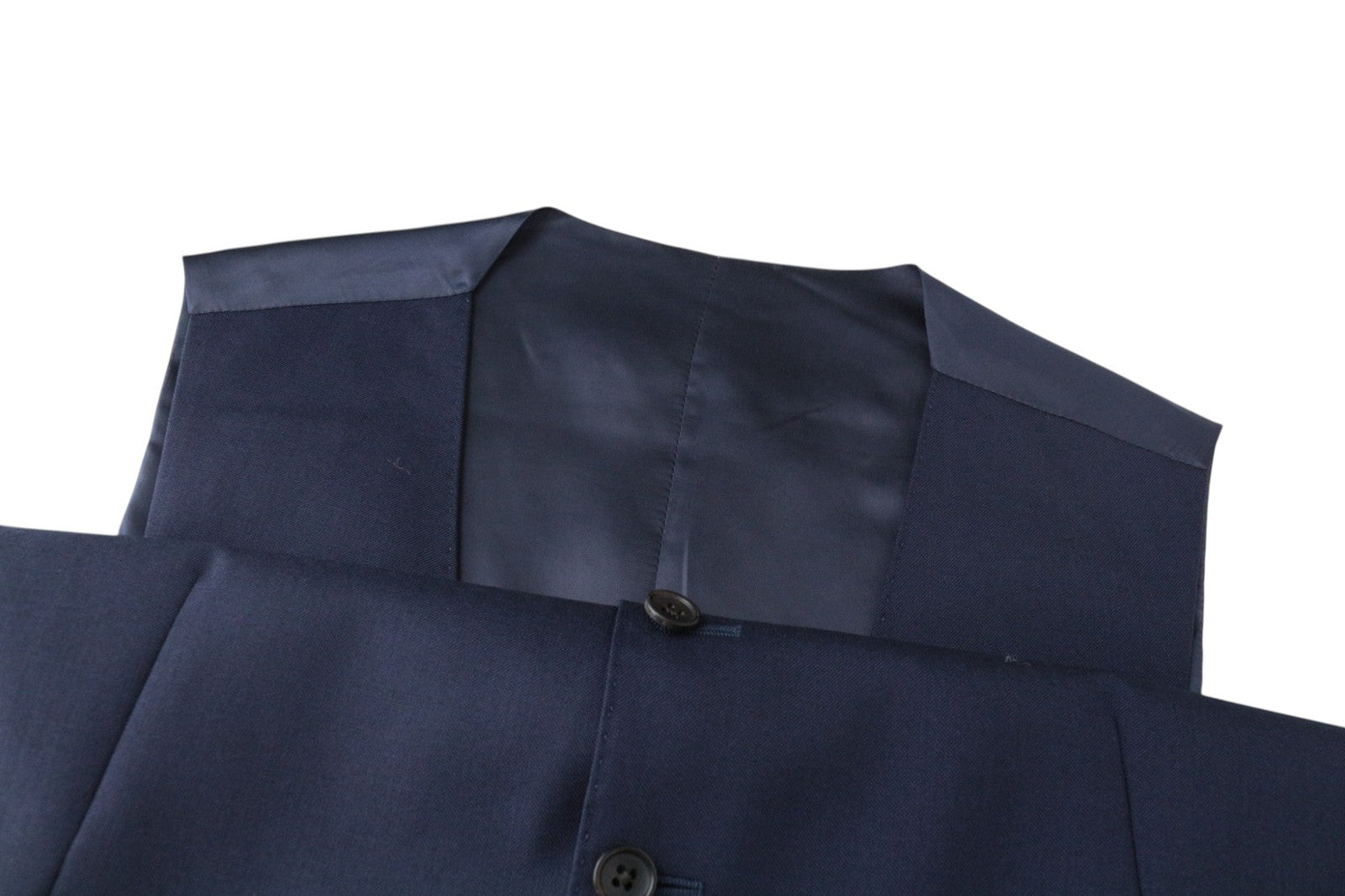SUITSUPPLY La Spalla Men Suit UK38R Single-Breasted Blue Pure Wool 3 Piece