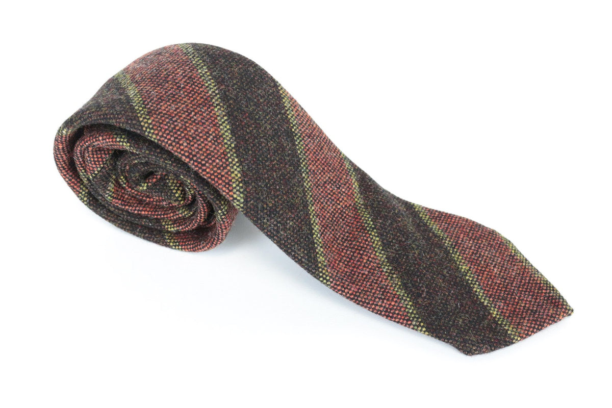 Brown Wool Tie