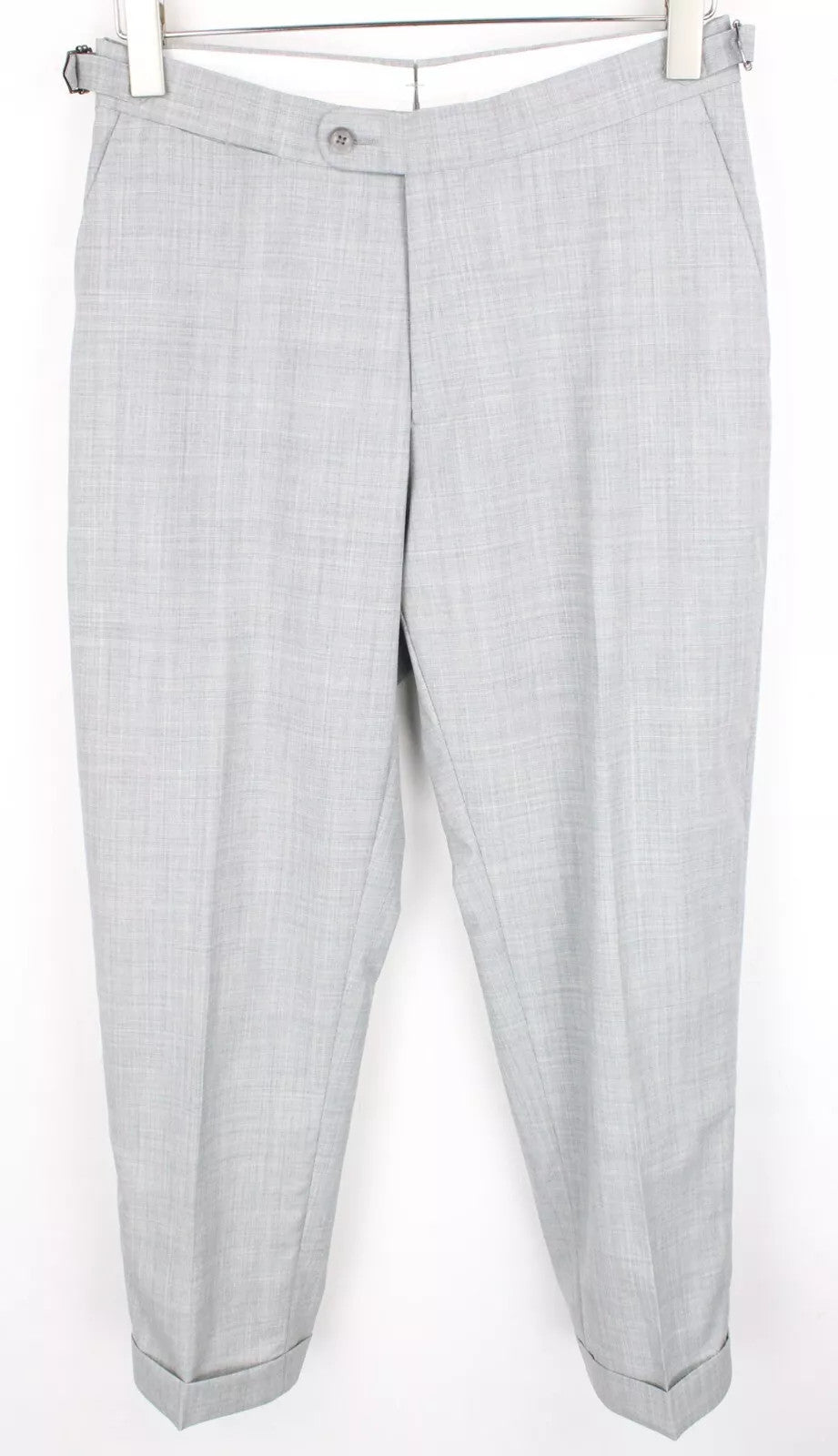 SUITSUPPLY Havana Patch Men Suit UK38R Grey Pure Wool Super 120's Slim 2 Piece